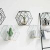 Blankenship By Shields Shelf | Hexagonal Geometric Iron Grid Shelf Shelf