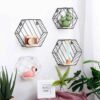 Blankenship By Shields Shelf | Hexagonal Geometric Iron Grid Shelf Shelf