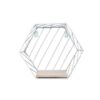 Blankenship By Shields Shelf | Hexagonal Geometric Iron Grid Shelf Shelf White Io / Large