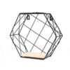 Blankenship By Shields Shelf | Hexagonal Geometric Iron Grid Shelf Shelf Black Xo / Medium
