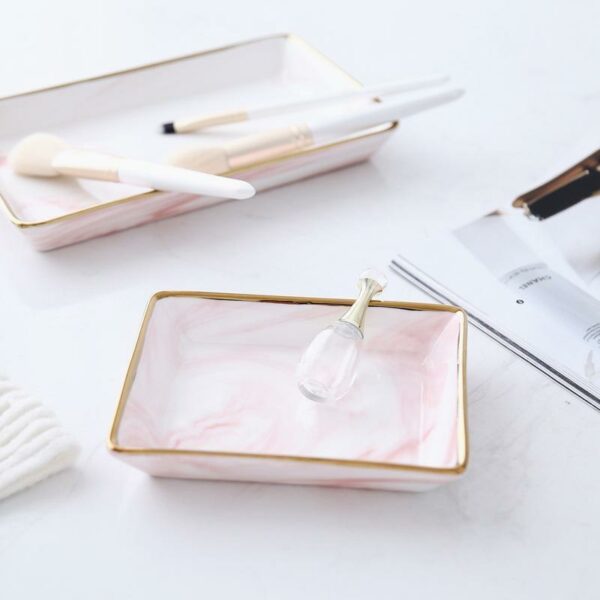 Angebianco Rose Marble Tray/Serving unique and elegant Tray