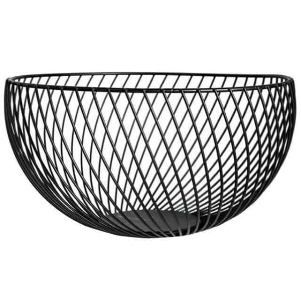 Nordic by Frederick Vaux / Wire Baskets Basket Cool black