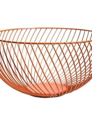 Nordic by Frederick Vaux / Wire Baskets Basket Peach