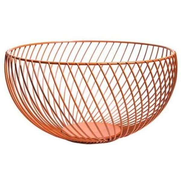 Nordic by Frederick Vaux / Wire Baskets Basket Peach