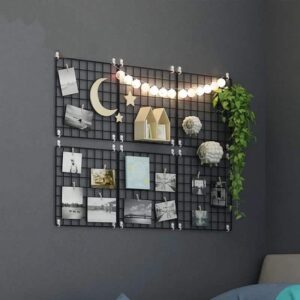 Exploration by Henry |  | Metal Photo Wire Grid | Wall Creative Grid | Panel Shelf