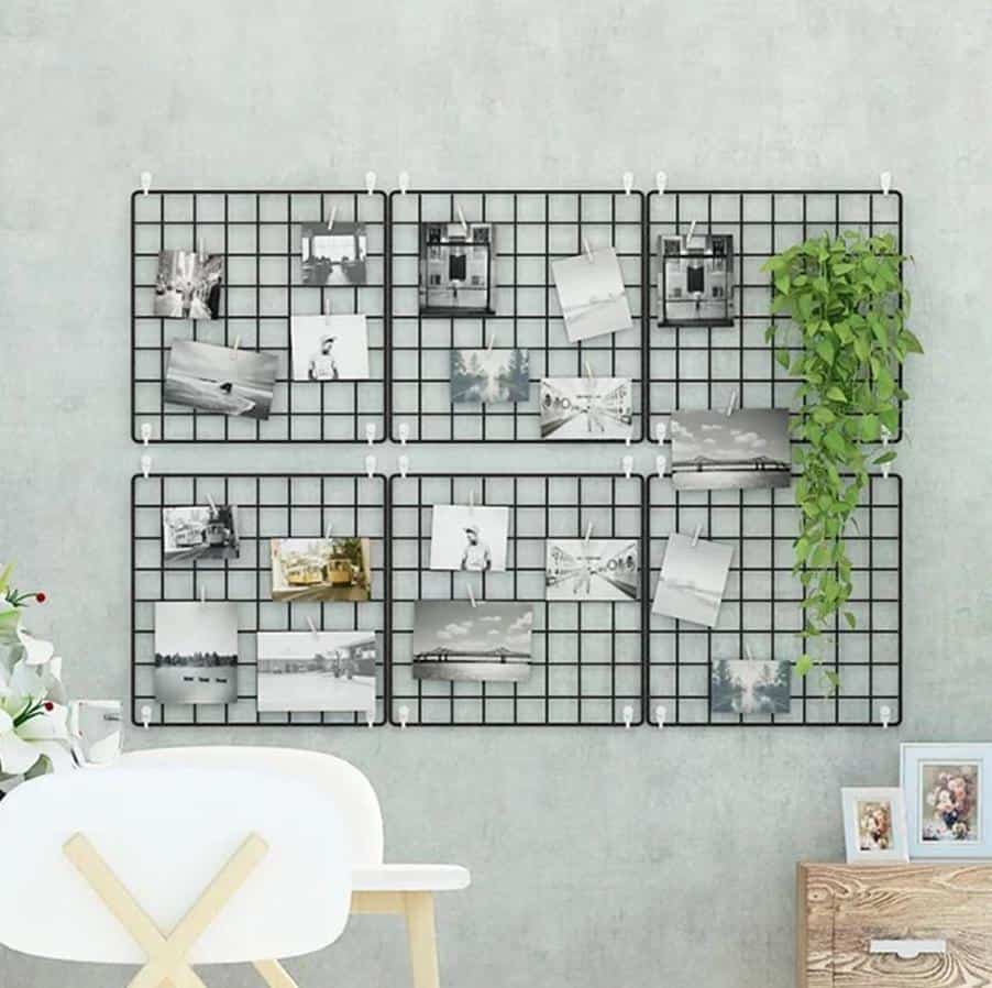 Exploration by Henry |  | Metal Photo Wire Grid | Wall Creative Grid | Panel Shelf