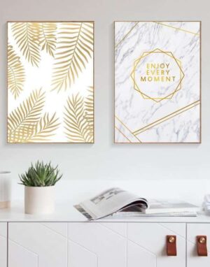 Fabulous Gold Marble   | Unframed Canvas Art unique and elegant Canvas print - Wall Art