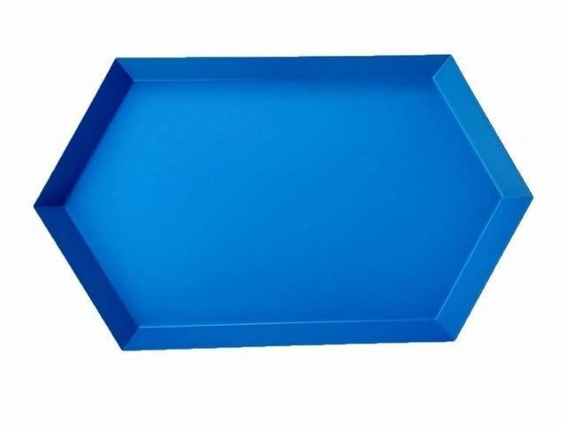 Polygon by Henry Jacobsson Tray Happy blue / L