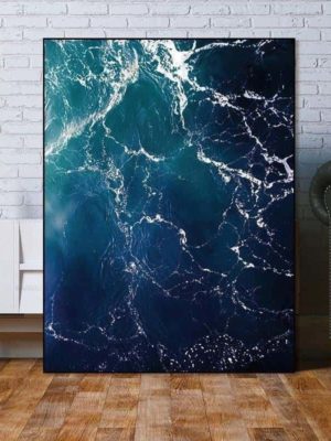Fabulous Marble Sea | Zenk | Unframed Canvas Art unique and elegant Canvas print - Wall Art