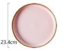 Fabienne Powder Collection Plate/Tray unique and elegant Plates Gold Plate L / L