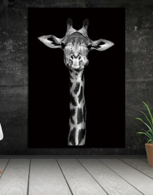 Giraffe Is Looking At Me! Canvas print - Wall Art