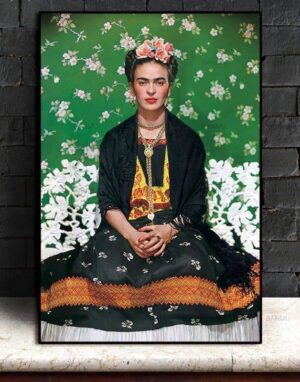 Rebel Frida Kahlo Meditation Canvas print - Wall Art 60cmX90cmX1Pc