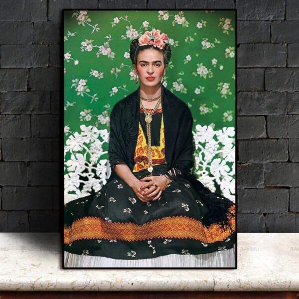 Rebel Frida Kahlo Meditation Canvas Print - Wall Art 60Cmx90Cmx1Pc