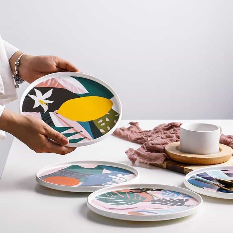 Renard Adorable Abstract Plate Plates