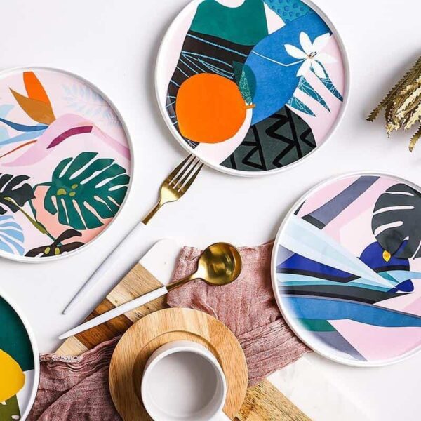 Renard | Colorful Abstract Plate | Dinnerware