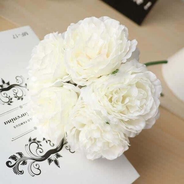 Wedding Poeny by Jasmine Bergmann Artificial Flowers White