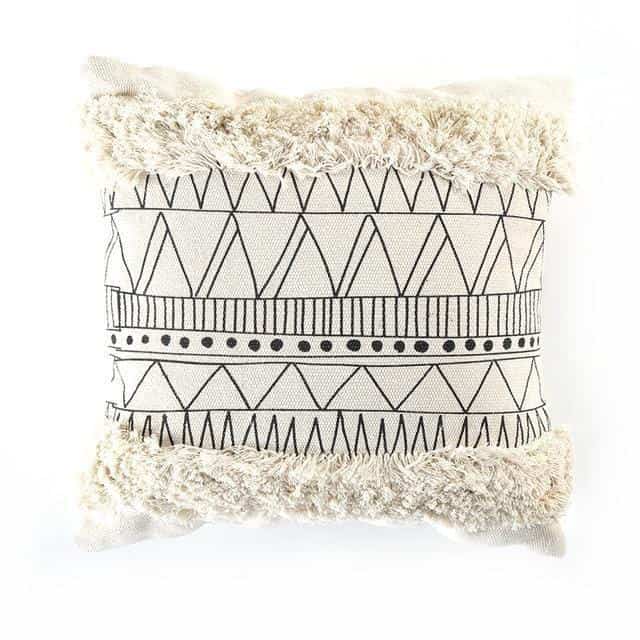 Indiana by Celiné Pillowcase Pillow Black and White 1