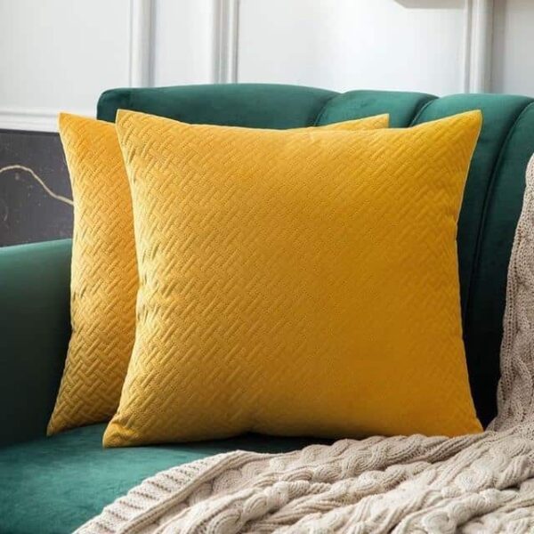 Luxe by Celiné / Pillowcase Pillow Orange Yellow