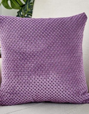 Geometric  Celiné | Embroidery Cushion Pillow Purple / 30x50cm